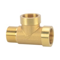 Hydraulic Parts Hose Pipe Fittings Mff Brass Tee Fittings